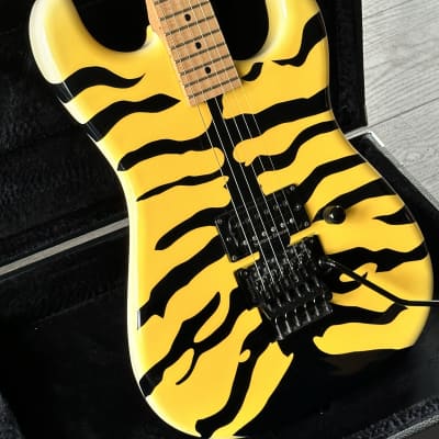 1996 ESP Custom Shop M-1 George Lynch Yellow Tiger image 3