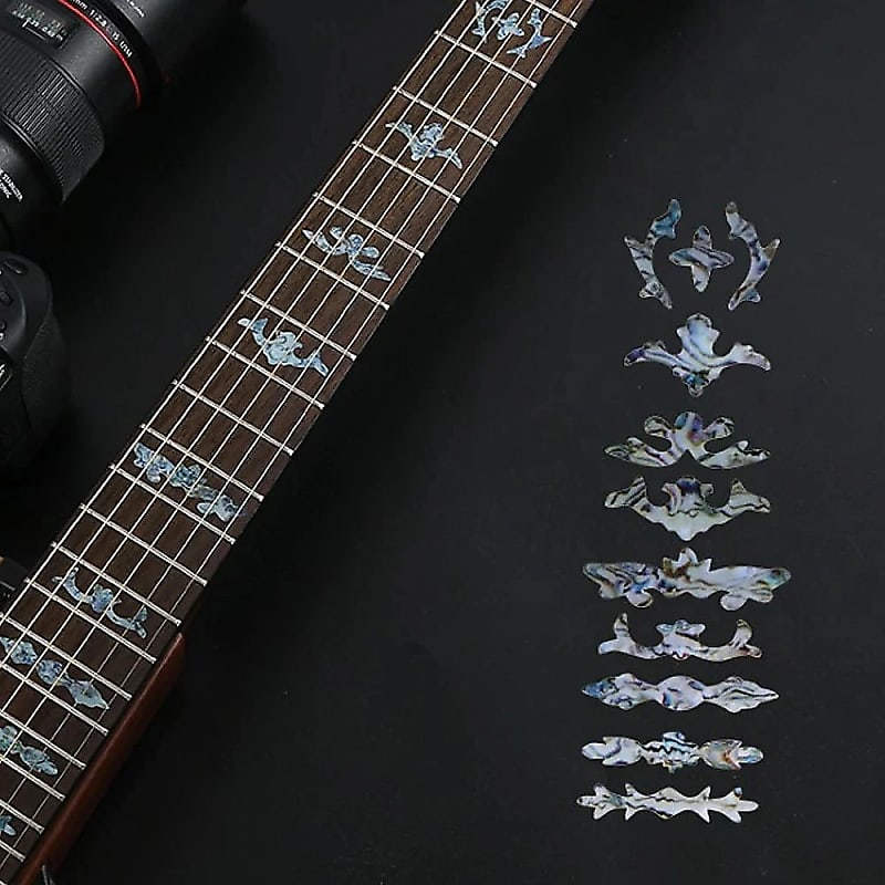 Abalone Shell Guitar Fretboard Fret Markers Inlay Stickers Reverb