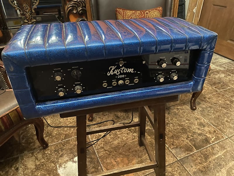 Kustom K200 A Blue Sparkle Tuck and Roll k2000 K200 K200a Reverb