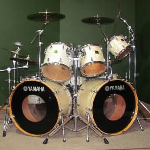 Phil Ehart's KANSAS Yamaha Beech Absolute Custom Complete Drum Set.  Signed, Authenticated image 4
