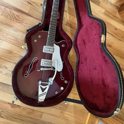 Gretsch G6119-1962HT Tennessee Rose with TV Jones Pickups 2002 - Burgundy Stain for sale