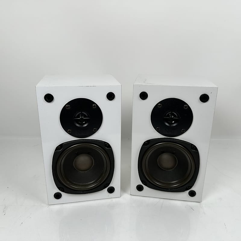 NHT A400/Zero Bookshelf Speakers Pair White  			