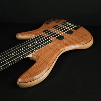 Fodera Emperor 5 String Standard Special Chambered, Flamed Redwood image 15