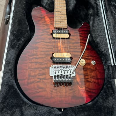 Ernie Ball Music Man Axis 2023-Roasted Amber Quilt Top image 4