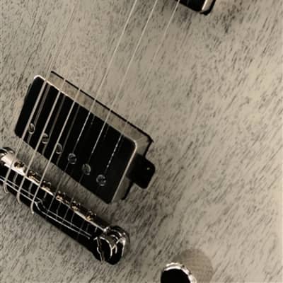 Skermetta Guitars Petros R-100 in White Doghair Satin image 2