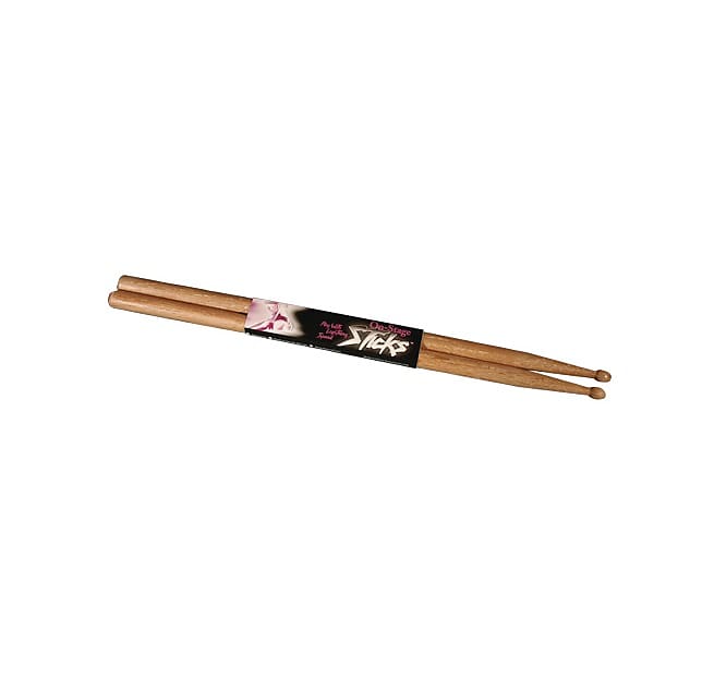 On Stage Hickory Wood 5A Drum Sticks, 12-Pair image 1