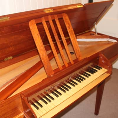 Italian Virginal Harpsichord crafted by Thomas John Dick 2008, 54 strings (B1 to E6), Sitka Spruce image 1
