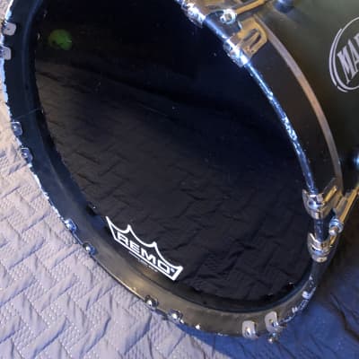 18" Mapex Marching Bass Drum Teal Fade (w/Randall May Carrier) image 8