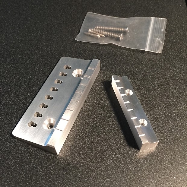Lap Steel Bridge And Nut with Screws 8 String Aluminum Reverb