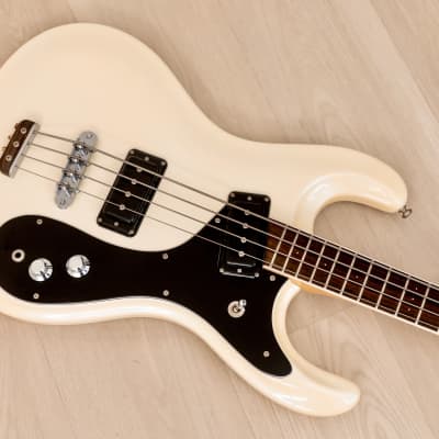 2000s Mosrite Custom '65 Ventures Model Bass Pearl White, Kurokumo Japan image 8