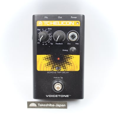 TC Helicon Voicetone E1 Echo & Tap Delay Vocal Effect Pedal