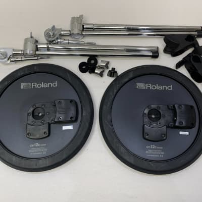 TWO Roland CY-12C V-Cymbal V Drum Trigger CY12C MOUNTS image 2