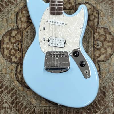 2021 Fender Kurt Cobain Jag-Stang in Sonic Blue w/ Gig Bag, Pro Setup #2456 image 1
