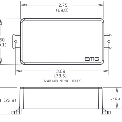 EMG 81 + 85 BRUSHED CHROME ACTIVE HUMBUCKER GUITAR PICKUP SET SHORT SHAFT POTS ( FENDER 18FT CABLE ) image 2