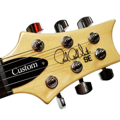 PRS SE Custom 22 Semi-Hollow Body Electric Guitar in Santana Yellow image 7