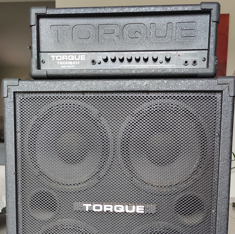Torque TORQUE Head T200BHX + Cabinet TB2410 4x10 A 90's Bass Amplifier image 1