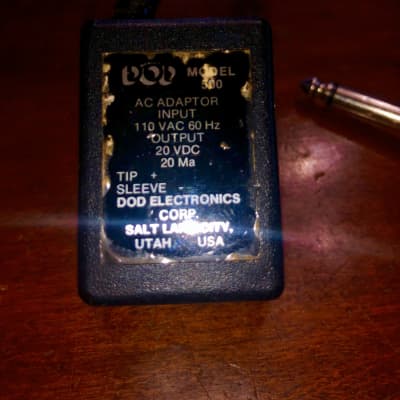 Dod 18v power adaptor performer series 1980-84 Black adapter vintage old relic image 2