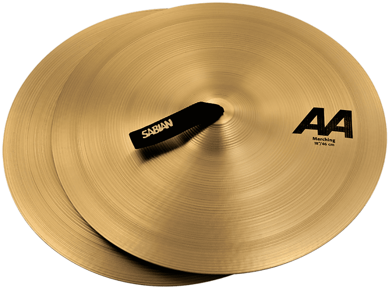 Sabian Pair of 18" AA Marching Band Cymbals image 1