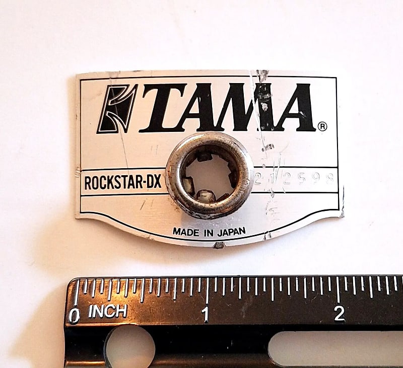 Vintage Tama Rockstar DX Drum Badge for Snare Bass or Tom Lot Reverb