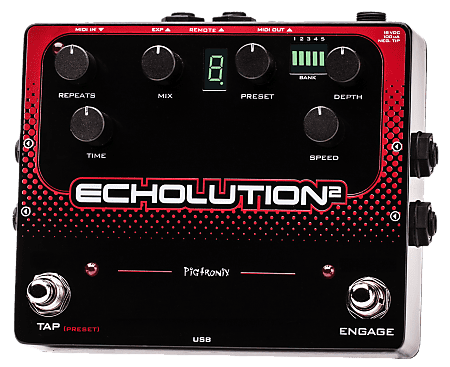 Pigtronix Echolution 2 Deluxe + Remote Pigtronix Echolution 2 Deluxe Delay Pedal Demo