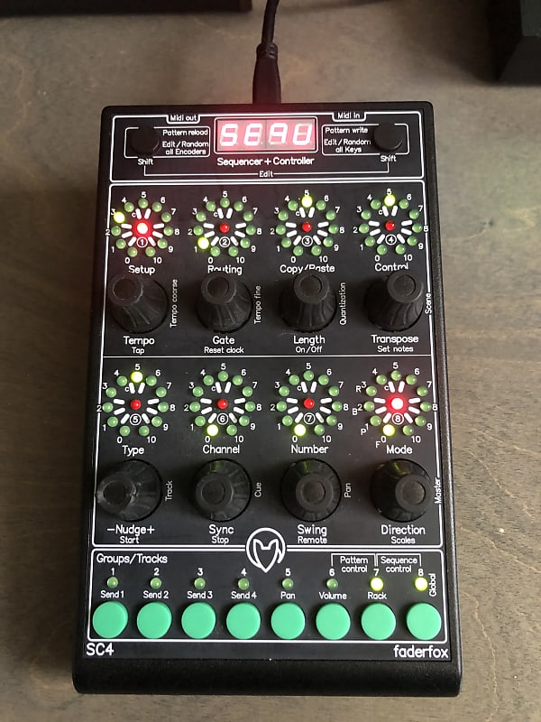 Faderfox SC4 Sequencer Controller (MIDI & USB) | Reverb
