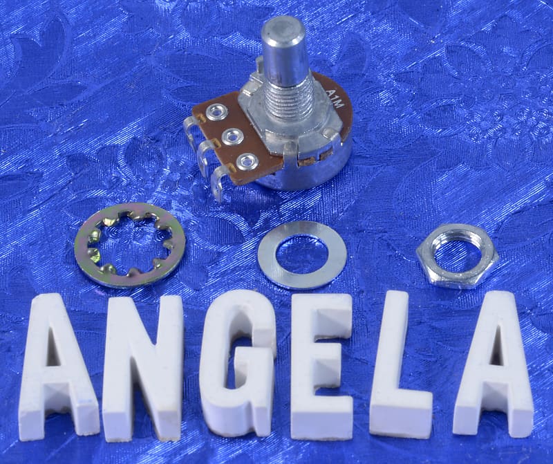 1 Meg Solid Shaft Audio Taper Volume Mini Pot For Jaguar, Reverb