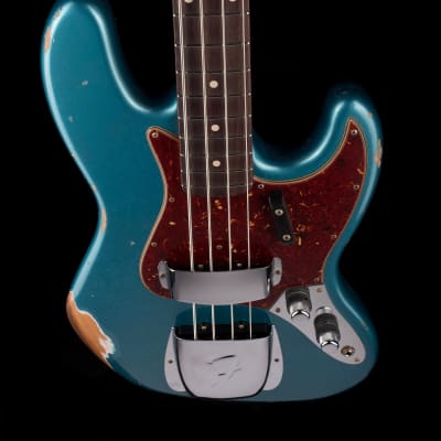 Fender Custom Shop 1960 Jazz Bass Relic Aged Ocean Turquoise image 4