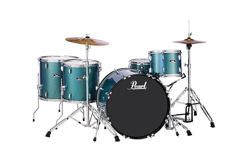 Pearl RS525WFC Roadshow 12 / 14 / 16 / 22 / 14x6.5" 5pc Drum Set with Hardware, Cymbals image 1