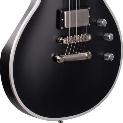 ESP E-II Eclipse BB Electric Guitar, Black Satin w/ Hard Case image 2