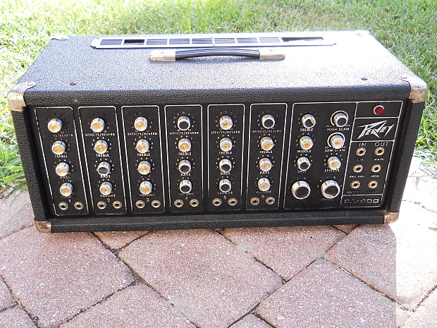 Vintage Peavey Series 400, PA-400 Mixer Head, 6 Channel