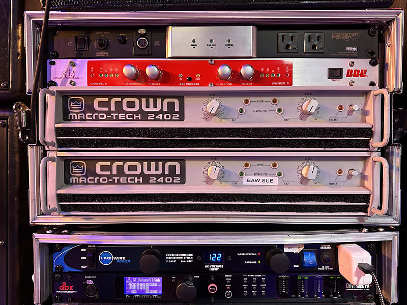 Crown社のパワーアンプ「Macro-Tech 2400」　　2台セット Crown社のパワーアンプ「Macro-Tech 2400」 2台セット Crown Macro