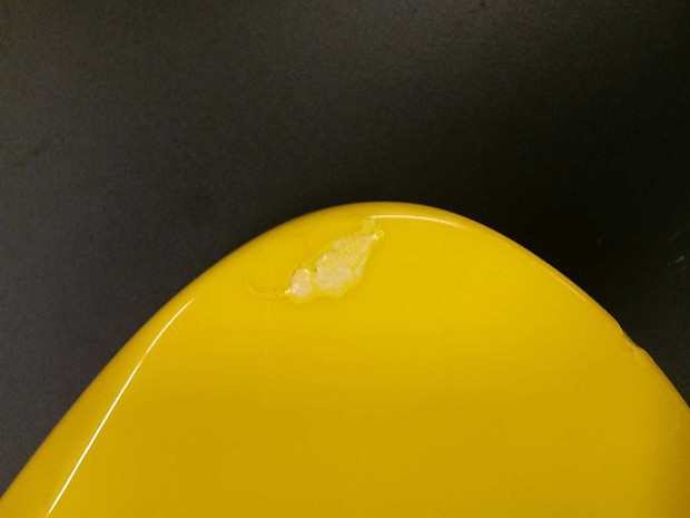 Fernandes Burny Hide MG-145s Yellow Hide - Yellow Heart | Reverb