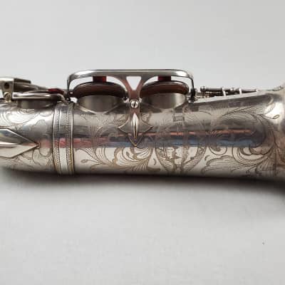 SELMER Balanced Action BA Alto Saxophone - Satin Silver Plated w Gold Wash Bell! image 4