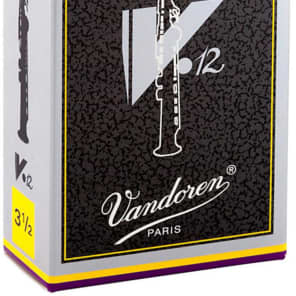 Vandoren SR6035 V12 Series Soprano Saxophone Reeds - Strength 3.5 (Box of 10)
