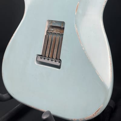 Custom/Hybrid Stratocaster, Relic, Daphne Blue image 6