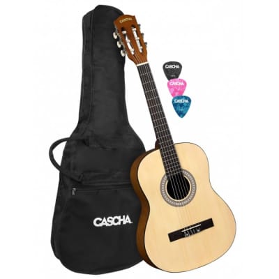 CASCHA HH 2351B Student Konzertgitarre 3/4 inkl. Tasche und Picks / B-Ware for sale