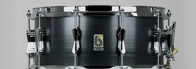 British Drum Company Nicko McBrain Signature Talisman 1.2mm Steel Shell 14" x 6.5" Snare Drum - British Steel image 1