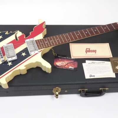 Gibson Map Guitar 1985 Super Rare Stars and Stripes Finish with Case and Paperwork 1 of 9 made! image 20