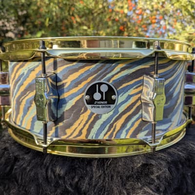 OCDP 6.5x14 15 Ply Vented Maple Snare Drum Black USED | Reverb Italia