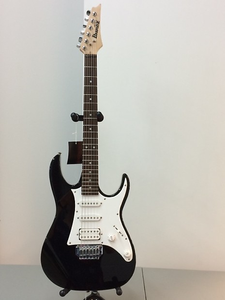 Ibanez black and white guitar top