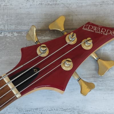 1998 Edwards (by ESP Japan) EFR-95 Forest Series Bass (Transparent Red) image 10