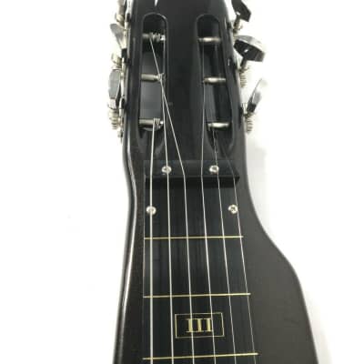 Haze HSLT1930MBK Lap steeL with stand, glass Tone Bar, tuner, extra string and picks image 10
