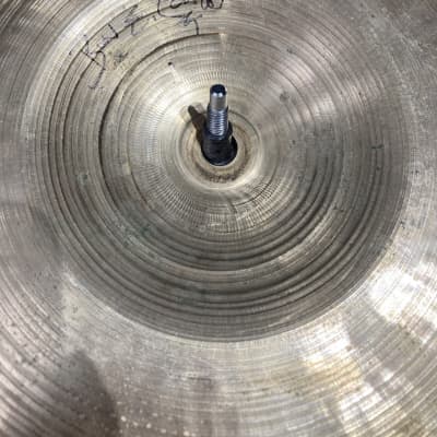 Zildjian Bun E. Carlos, Cheap Trick, 20" Vintage A Ride Cymbal, Two Rivets, Signed! (#12) 1960s image 4