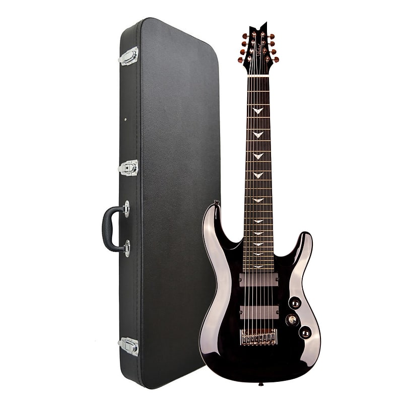 Artist Indominus8 8 String Electric Guitar - Black Chrome + Black Case image 1