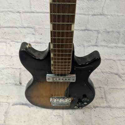 Teisco Vintage 1960s E-100 Double Cut Single Pickup Electric Guitar image 7