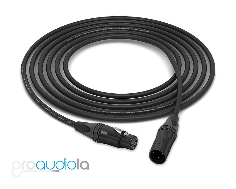 Mogami 2552 Cable | Neutrik Gold XLR-F XLR-M | Black 35 Feet | 35 Ft. | 35' image 1