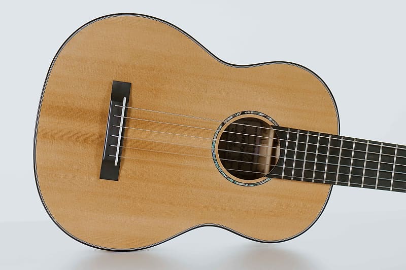 Romero Creations RC-P6-SMG Parlor Guitar Spruce and Spalted Mango "LOJA" Tuned E to E image 1