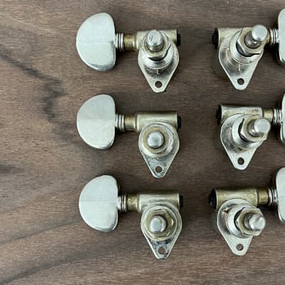 Grover Vintage Rotomatic Tuner Set 'Milk Bottle' - Nickel image 5