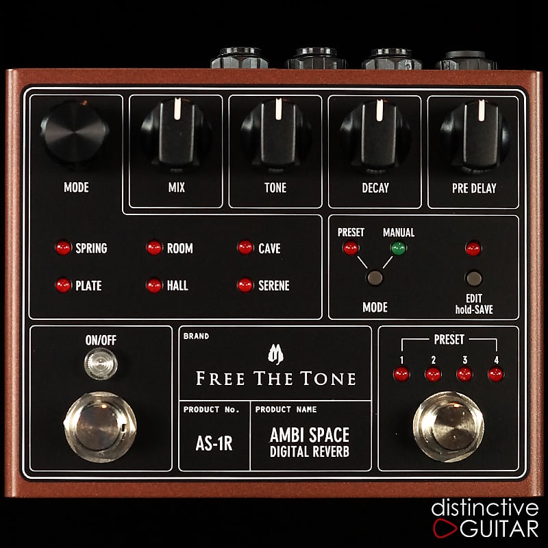 Free The Tone Ambi Space AS-1R Reverb Brown Metallic | Reverb Free The Tone Ambi Space AS-1R Reverb Brown Metallic | Reverb