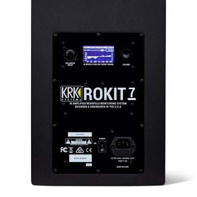 KRK Rokit RP7 G4 Powered 7" Nearfield Studio Monitor (Single) Black image 2